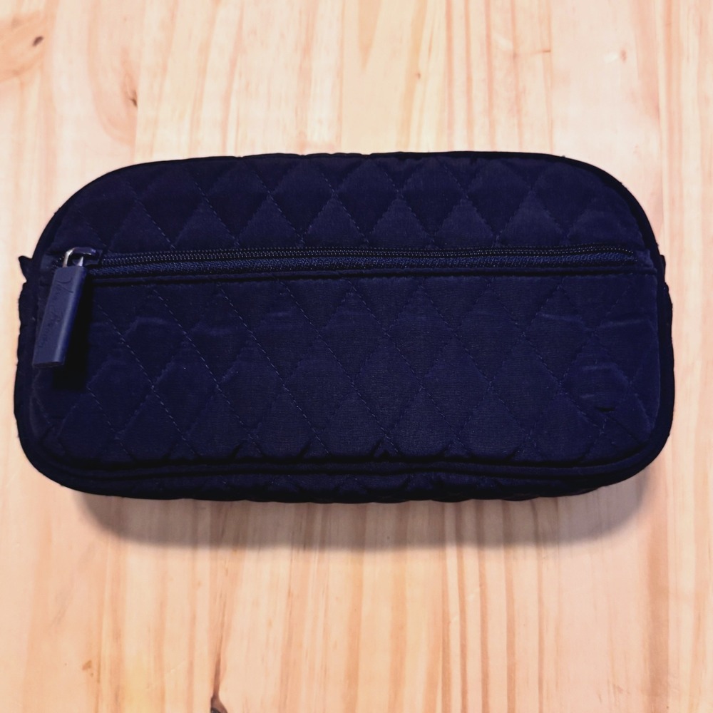 Vera Bradley Insulated Travel Medicine Bag Classic Black Side Zip Pouch